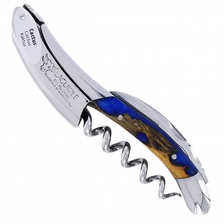 Laguiole Sommelier Corkscrew Blue Cactus
