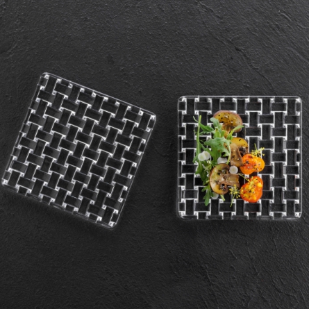 Bossa Nova Square Plate 14cm, 2-pack