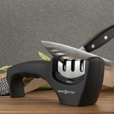 Classic knivslip 21x7,5 cm svart/rostfri