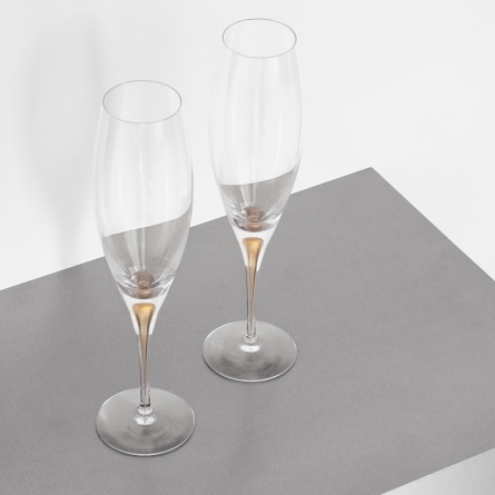 Intermezzo Gold Champagne Glass 26cl, 2-pack