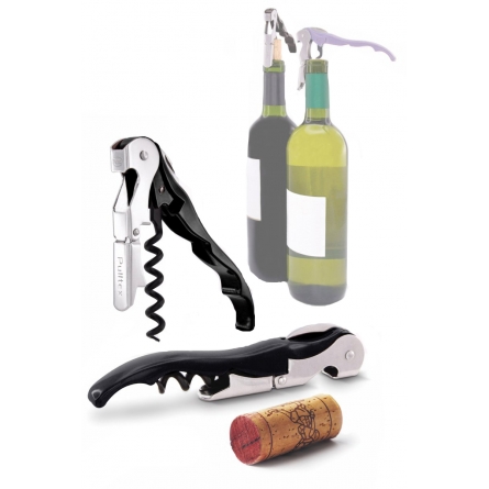 Wine opener Pulltaps black with holster