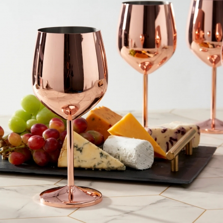 Wine Glass Rose Gold 50cl, 4-pack