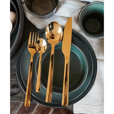 Raw Cutlery set 16 Parts, Guld