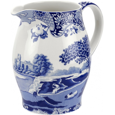 Blue Italian Liverpool jug 1.7L