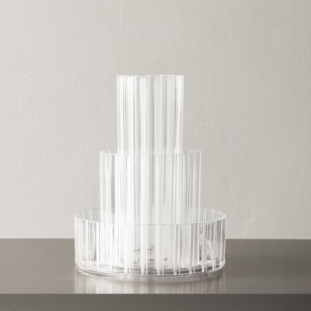 Cut in Number Vase Stripes, 33cm