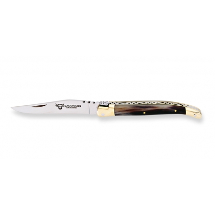 Folding Knife Brass Cow Horne 10cm