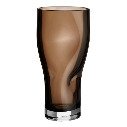 Squeeze Vase Smokey Brown, 23cm