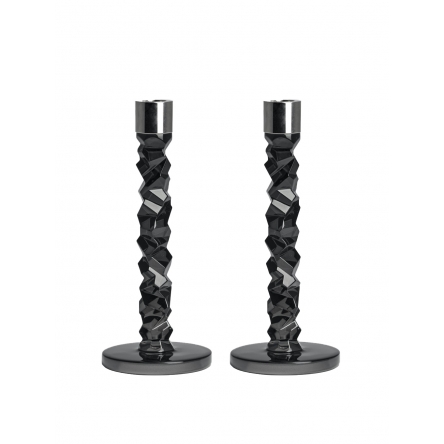 Carat Candlestick Anthracite, 2-pack