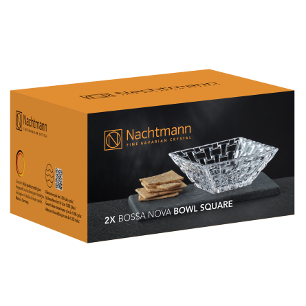 Bossa Nova Square Bowl, 2-pack