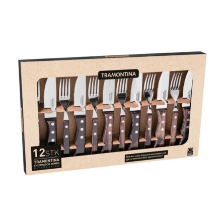 Tramontina Barbecue Cutlery Jumbo, 12-pieces