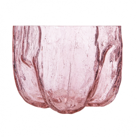  Crackle Vase Rosa 17,5 cm