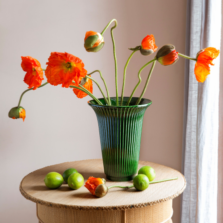 Daisy Vase Emerald Green, Ø 20 cm